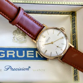 Gruen Precision 510 "James Bond" 007 Watch 17 Jewels Swiss Wristwatch - In Box