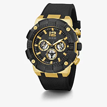 Guess GW0264G3 Black Silicone Strap Men Watches