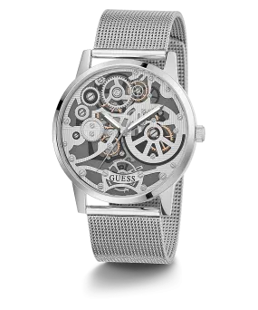 Guess Silver Tone Case Mesh Men's Watch GW0538G1