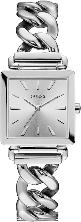 Guess Vanity All Silver Square Women's Watch W1029L1