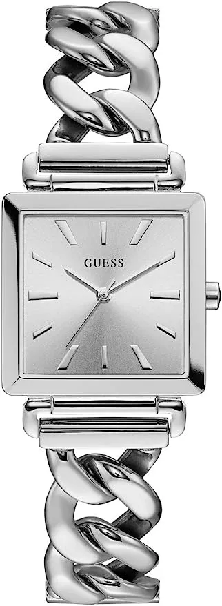 Guess Vanity All Silver Square Women's Watch W1029L1