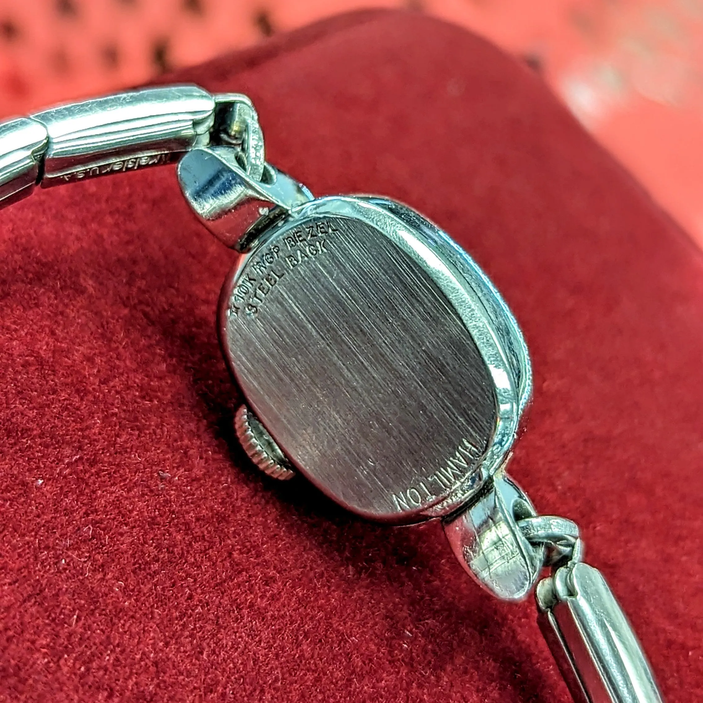 HAMILTON HEATHER Ladies Cocktail Watch 22 Jewels Grade 757 Vintage USA Wristwatch