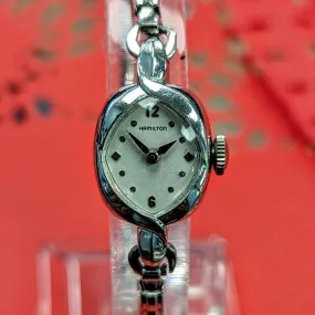 HAMILTON HEATHER Ladies Cocktail Watch 22 Jewels Grade 757 Vintage USA Wristwatch