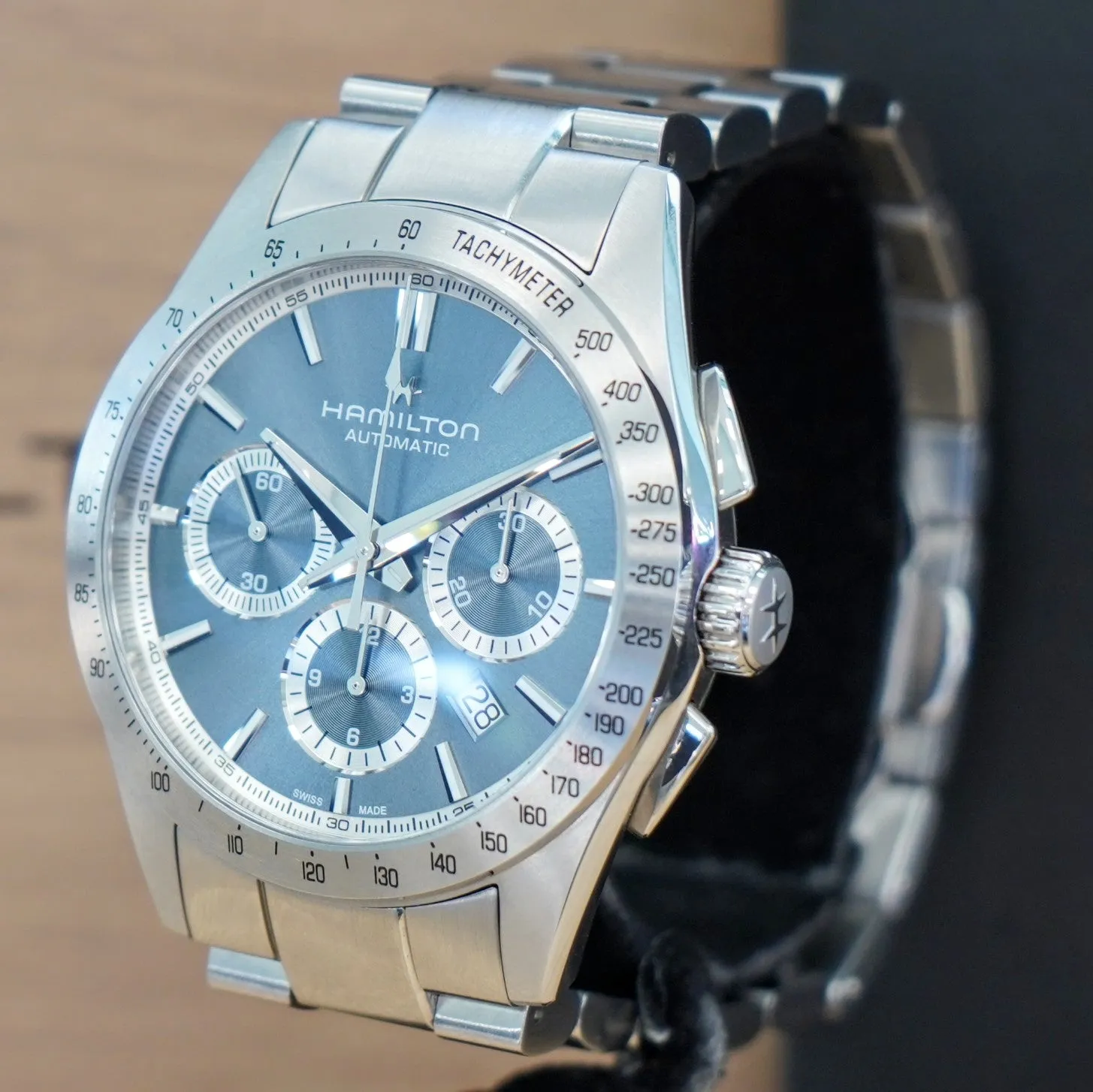 HAMILTON Jazzmaster Performer Auto Chrono Watch H36656140 42mm Automatic Wristwatch