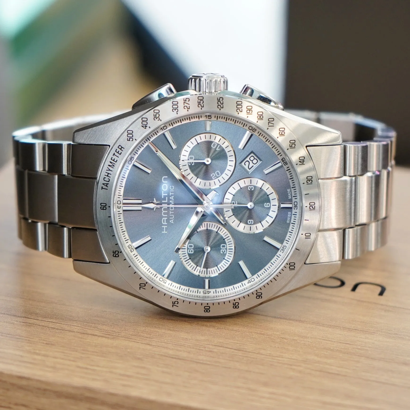 HAMILTON Jazzmaster Performer Auto Chrono Watch H36656140 42mm Automatic Wristwatch