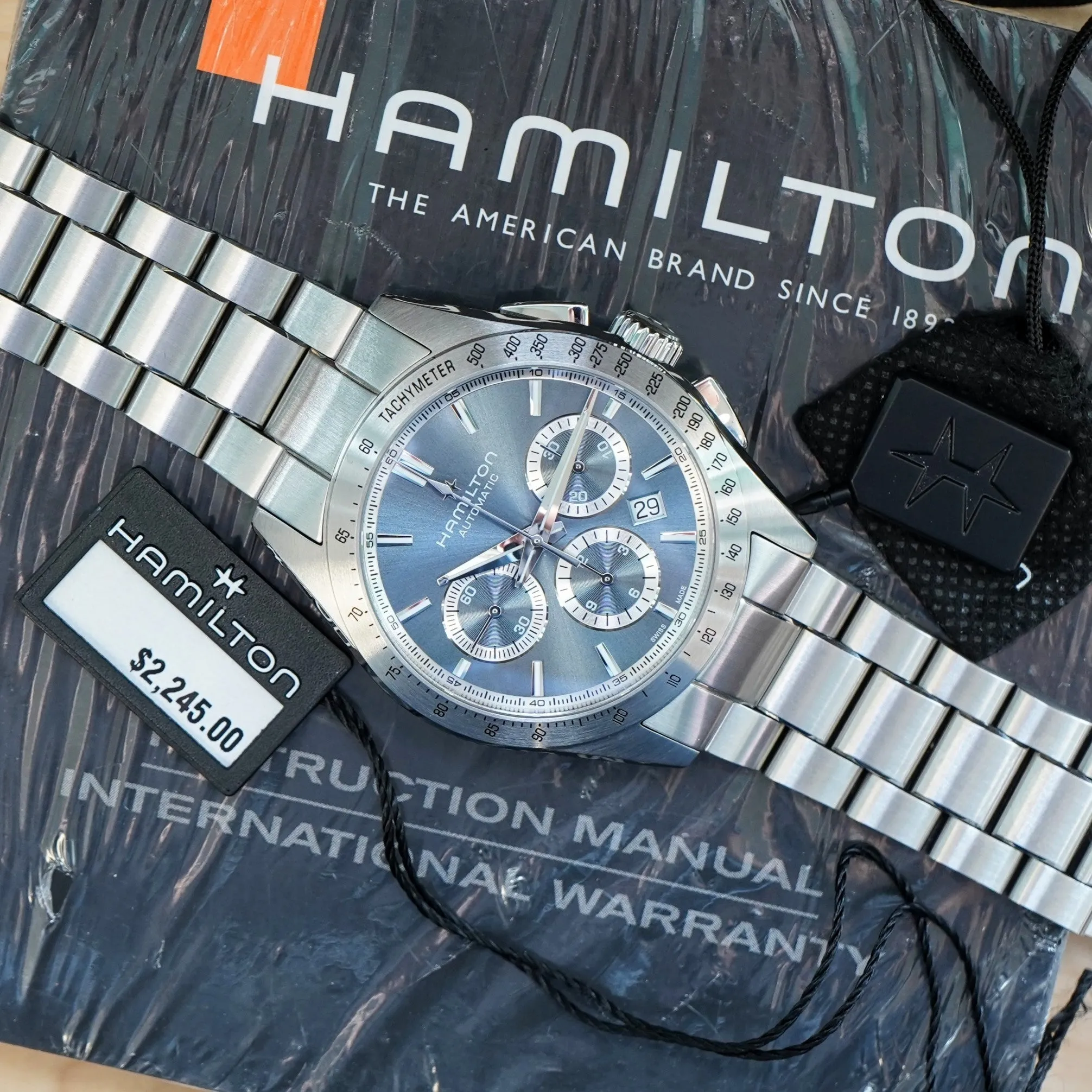 HAMILTON Jazzmaster Performer Auto Chrono Watch H36656140 42mm Automatic Wristwatch