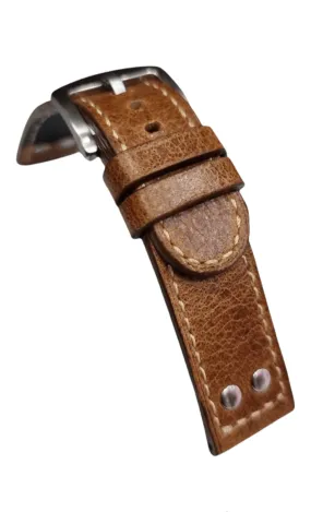 Handmade leather strap for hamilton