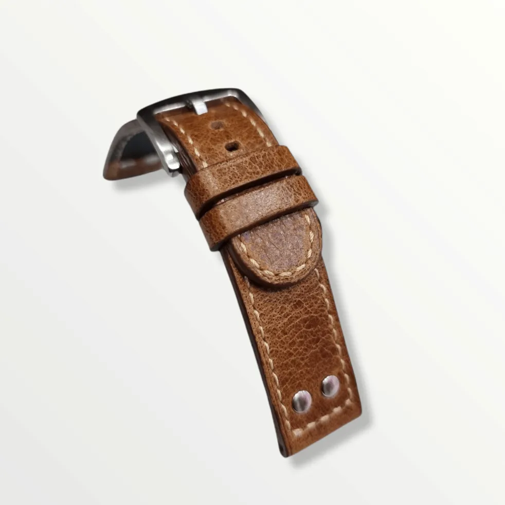 Handmade leather strap for hamilton