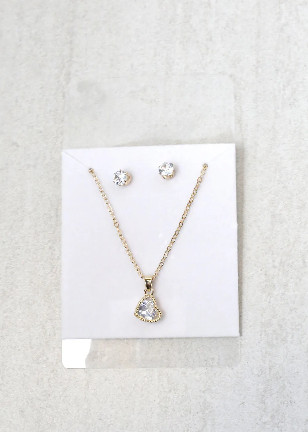 Heart Necklace Set