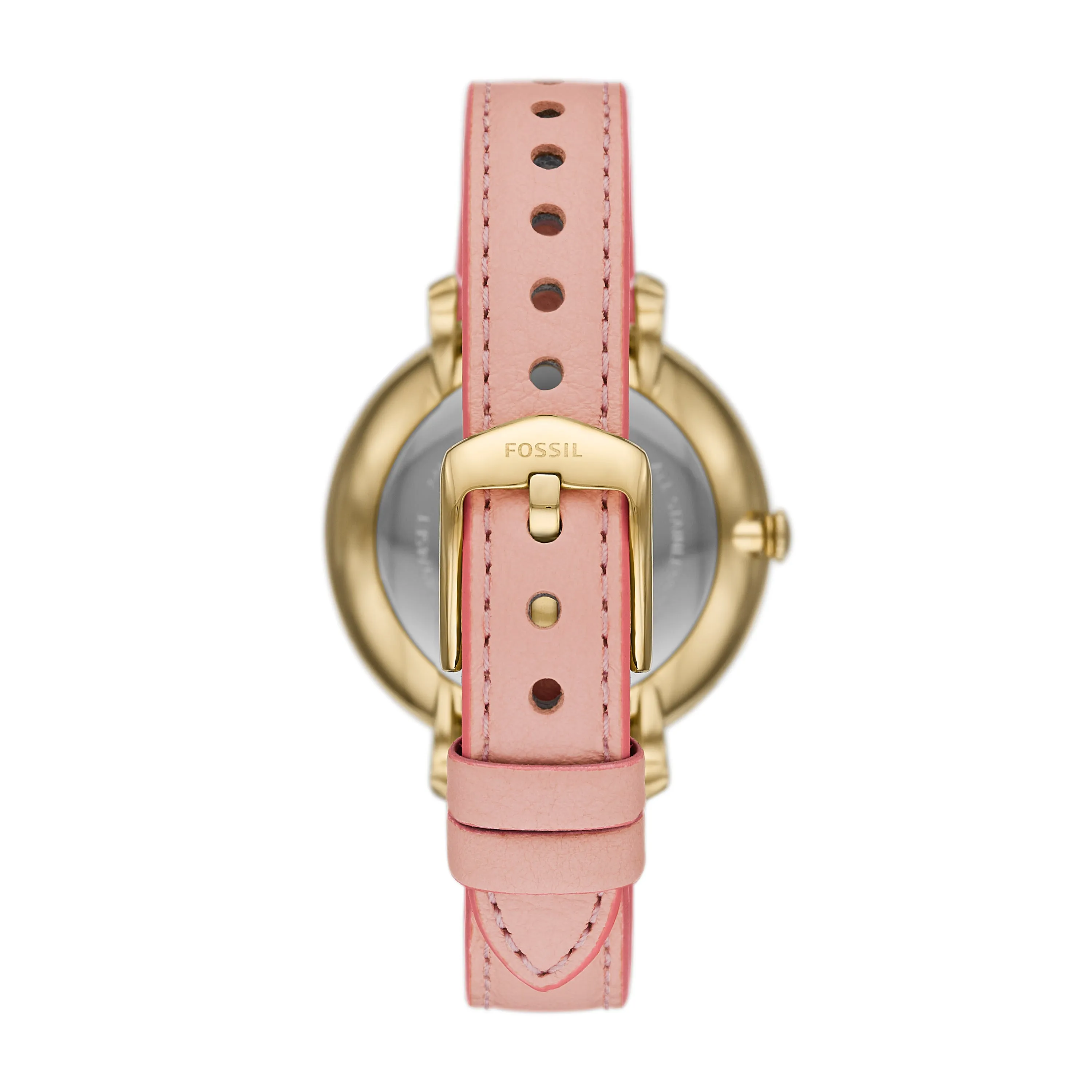 Jacqueline Three-Hand Date Light Pink Leather Watch and Bracelet Set