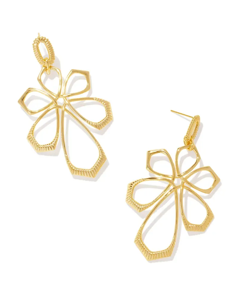 Kendra Scott - Layne Metal Statement Earrings - Gold
