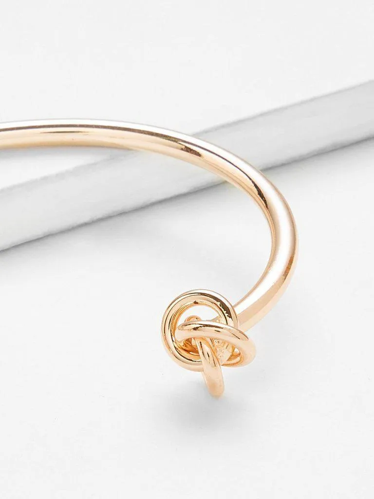 Knot Detail Cuff Bangle