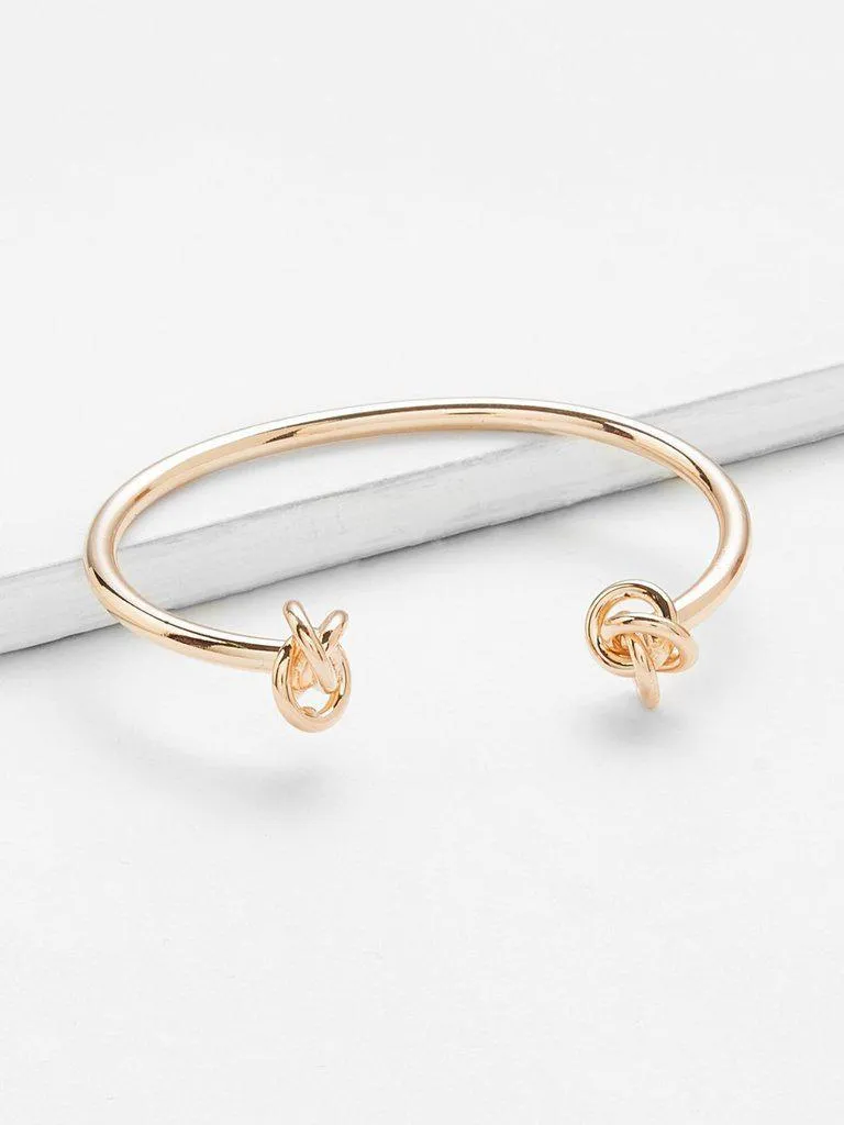 Knot Detail Cuff Bangle