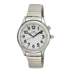 Ladies Talking Watch-Silver Flex