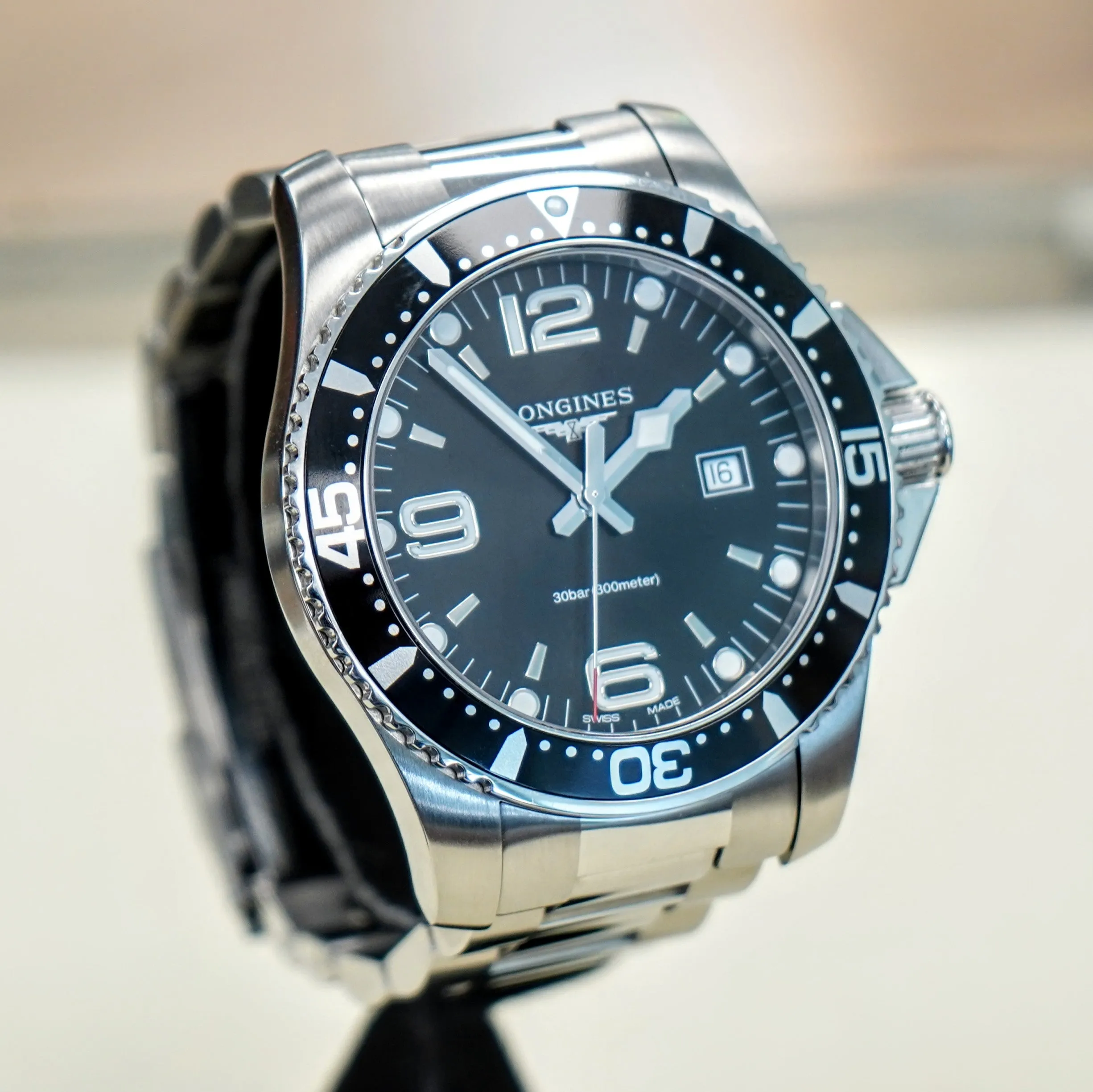 LONGINES HydroConquest Diver's Watch 44mm Swiss Made Wristwatch Ref. L3.840.4