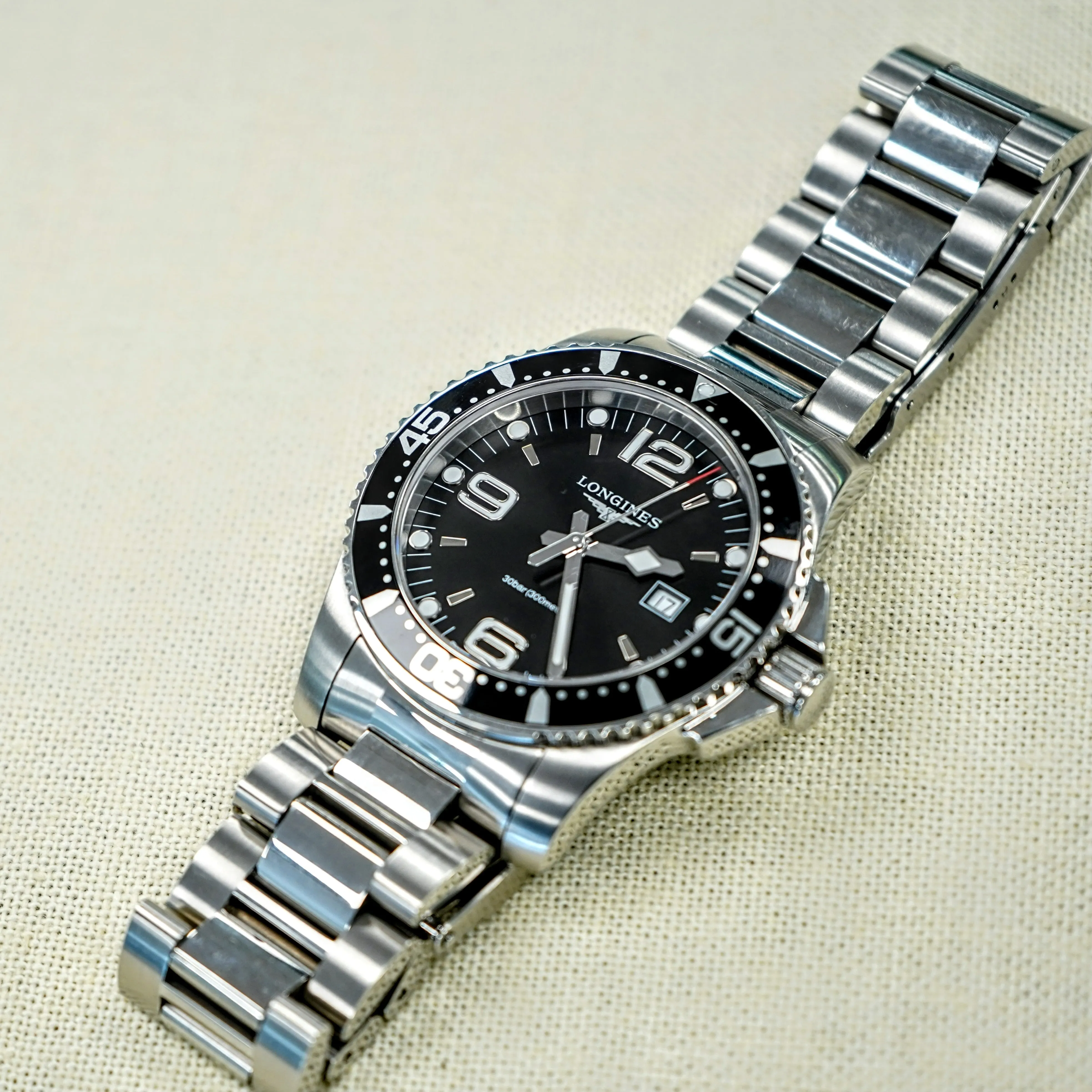 LONGINES HydroConquest Diver's Watch 44mm Swiss Made Wristwatch Ref. L3.840.4