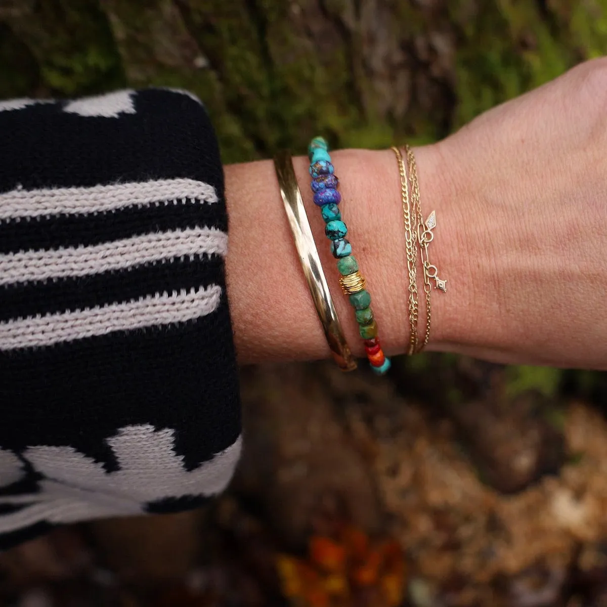 Low Dome Gold Filled Cuff Bracelet