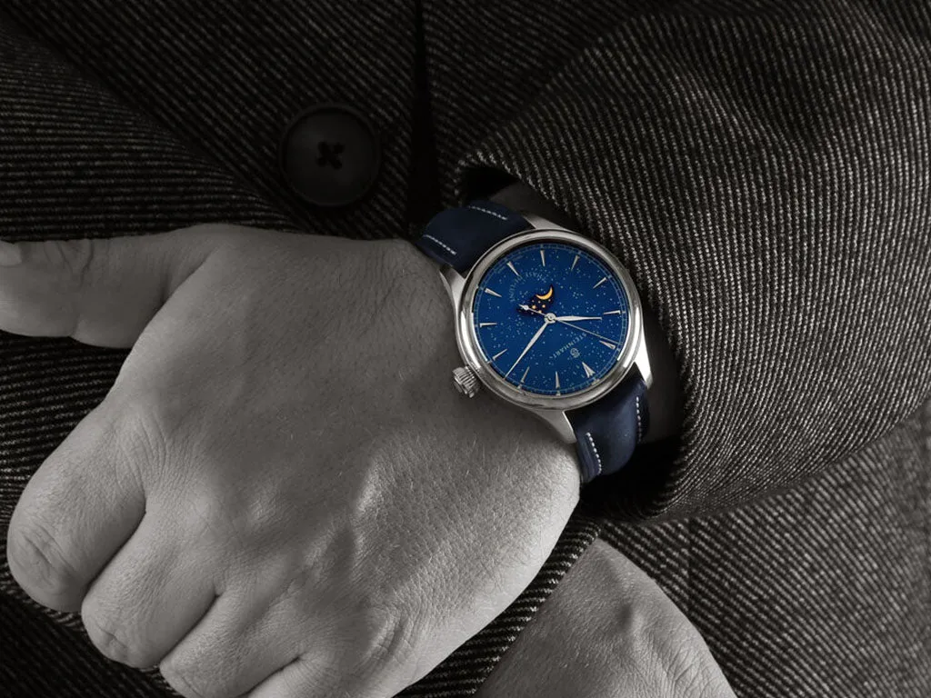 Marine 42 Moon Phase Starry Night