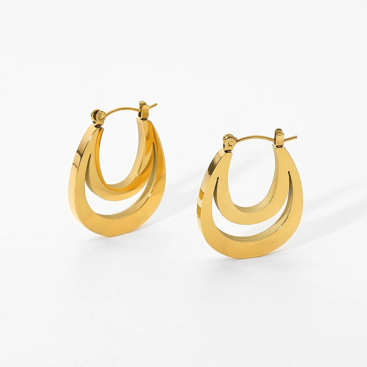 Marisol Double Oval Hoop Earrings