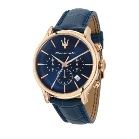 maserati epoca ext 42mm chr d.blue dial blue st