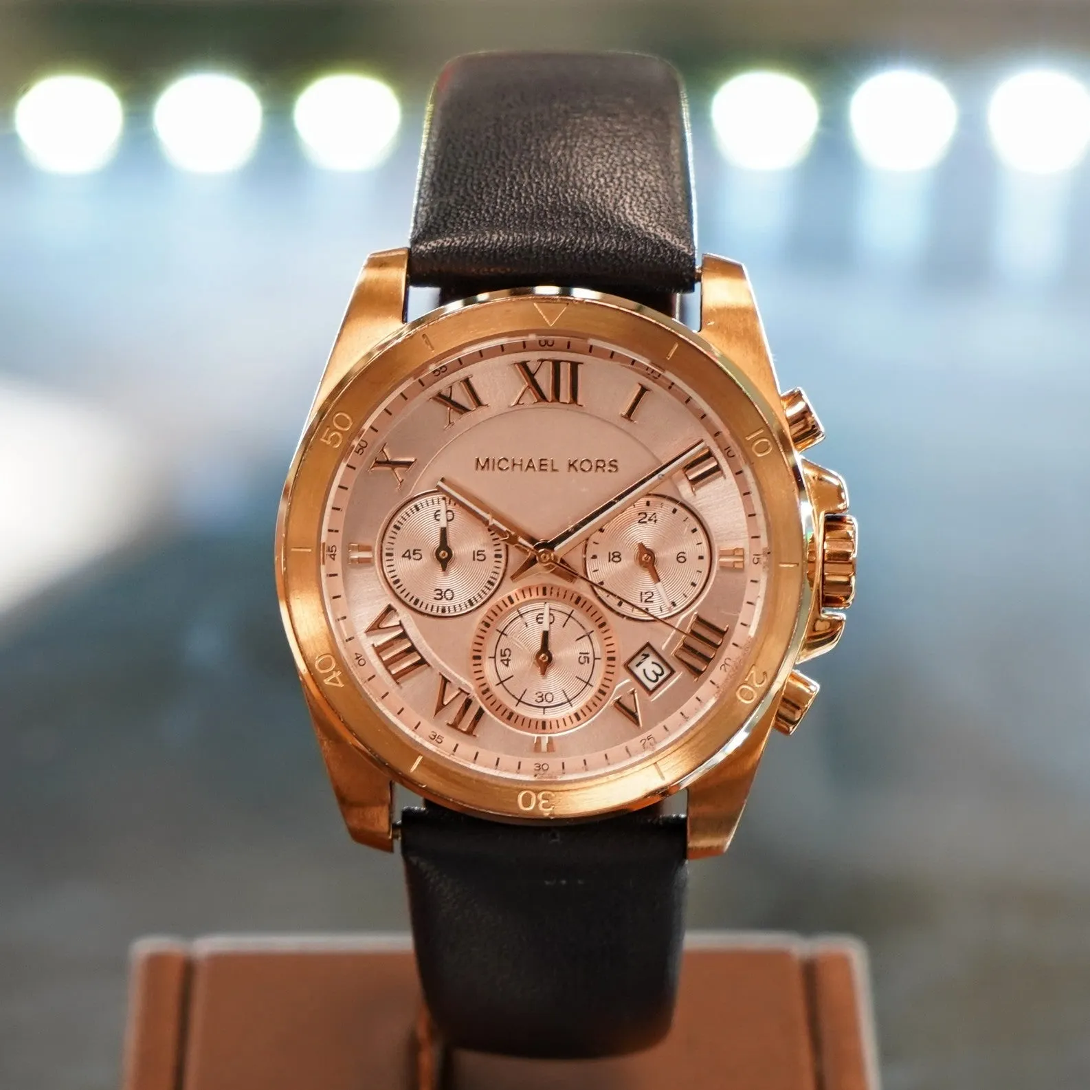 MICHAEL KORS Brecken Chronograph Ladies Watch Date S.S. Rose Gold MK2634 Quartz Wristwatch