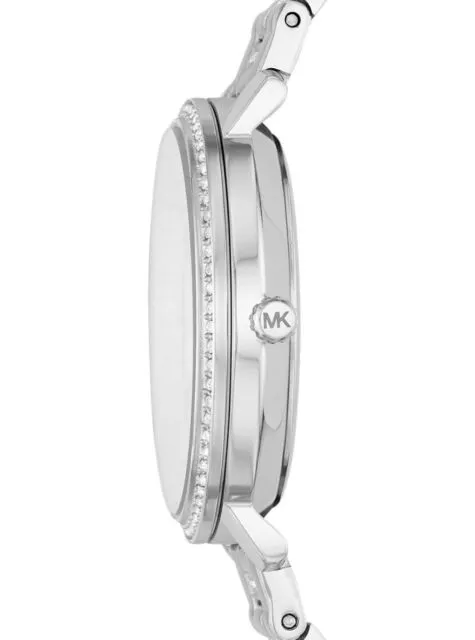 Michael Kors Jaryn Pave Silver Tone Women's Watch MK3600