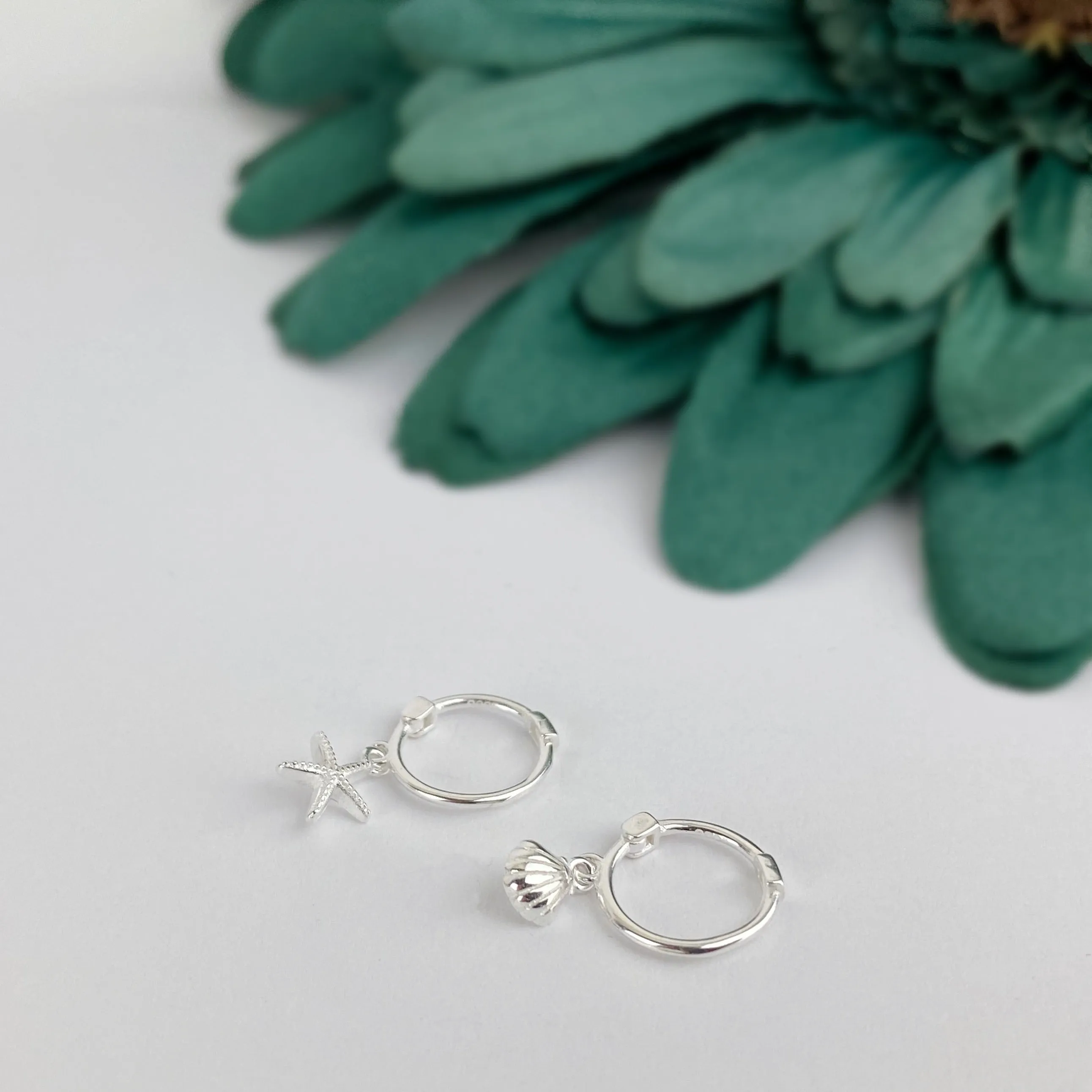 Mini Ocean Hoop Earrings - VE239