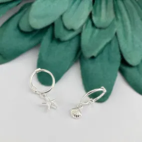 Mini Ocean Hoop Earrings - VE239
