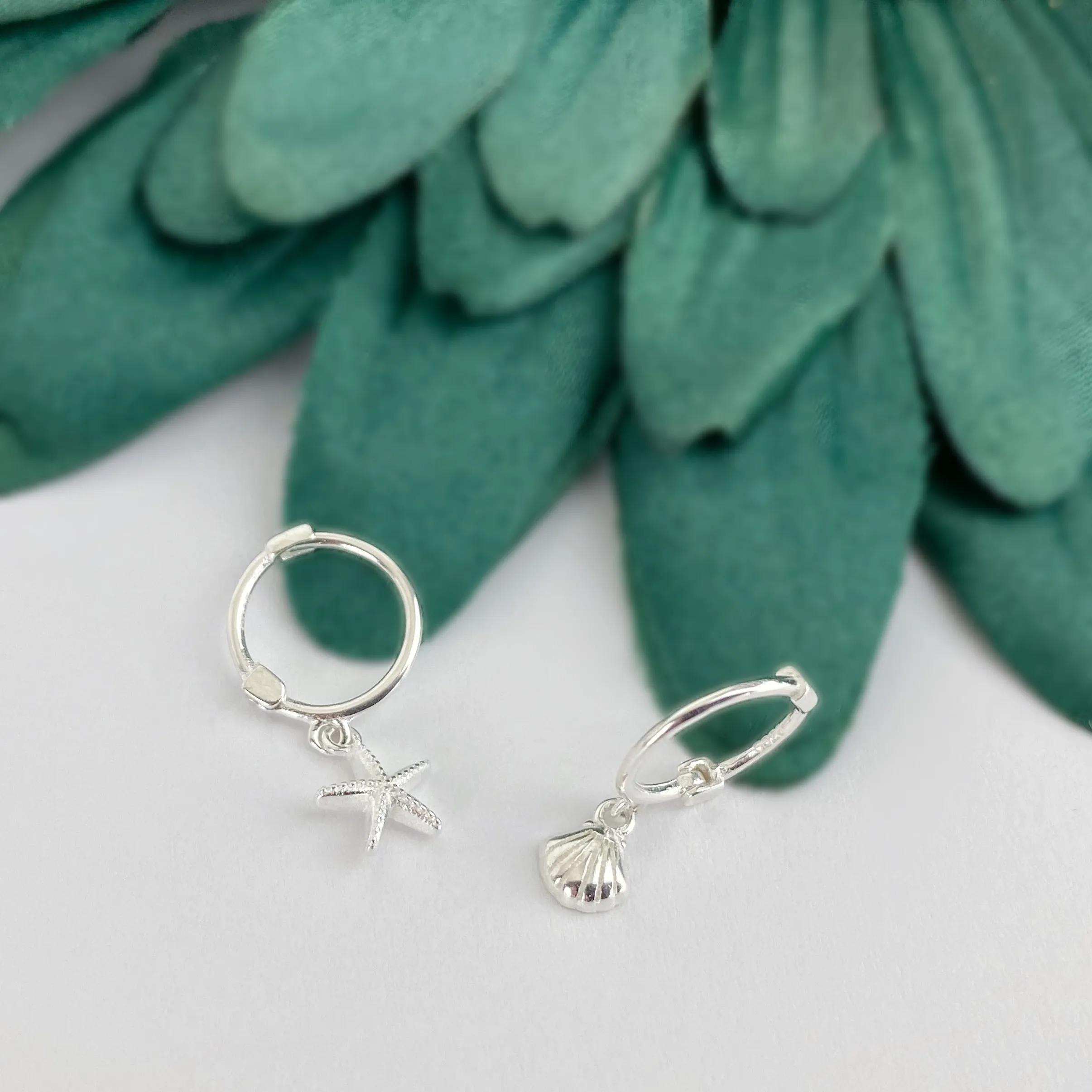 Mini Ocean Hoop Earrings - VE239