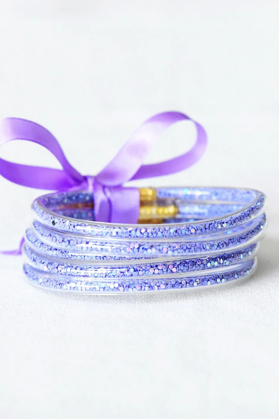 Multicolor Confetti Sequin Tube Bracelets Jelly
