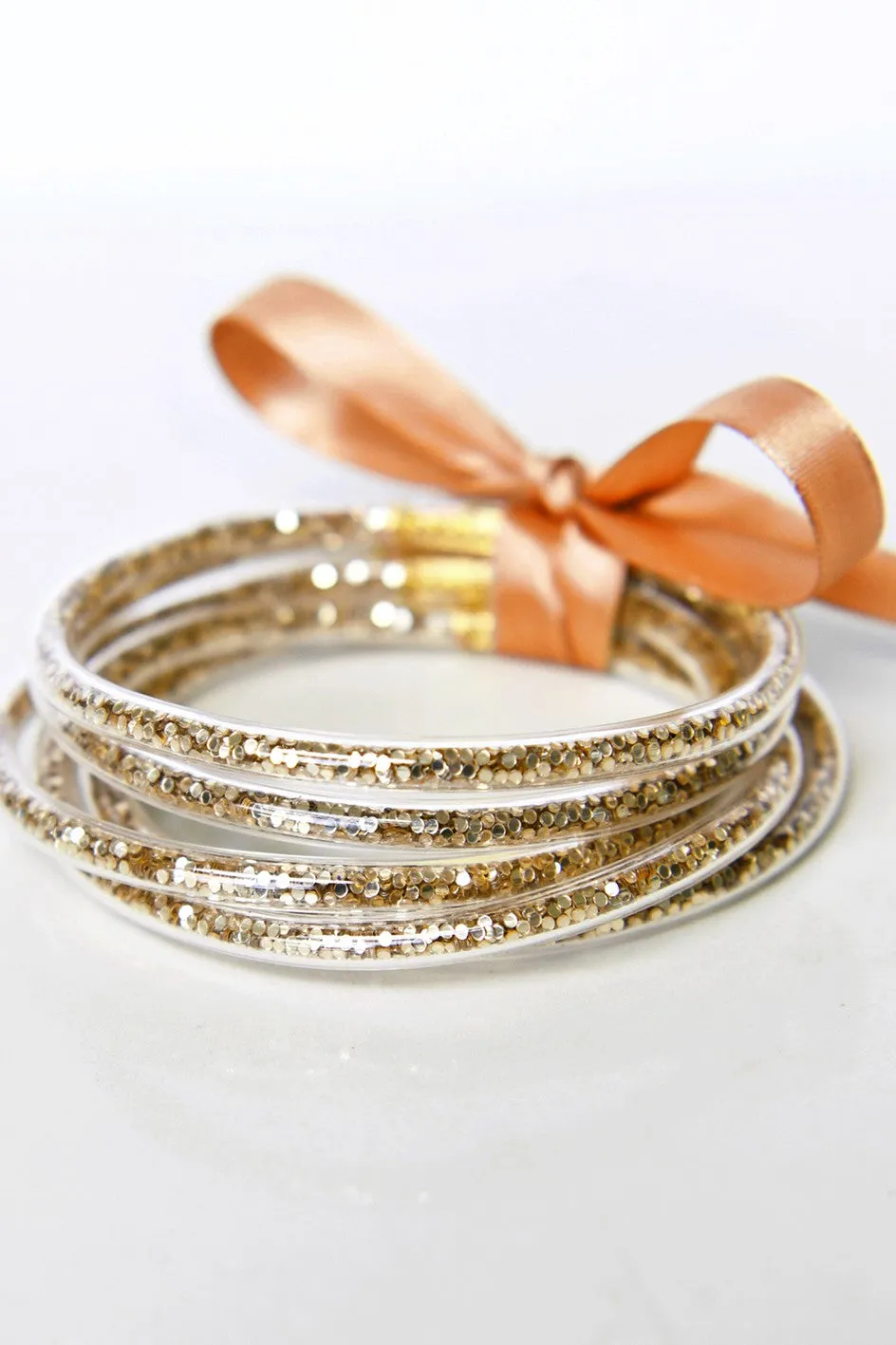 Multicolor Confetti Sequin Tube Bracelets Jelly