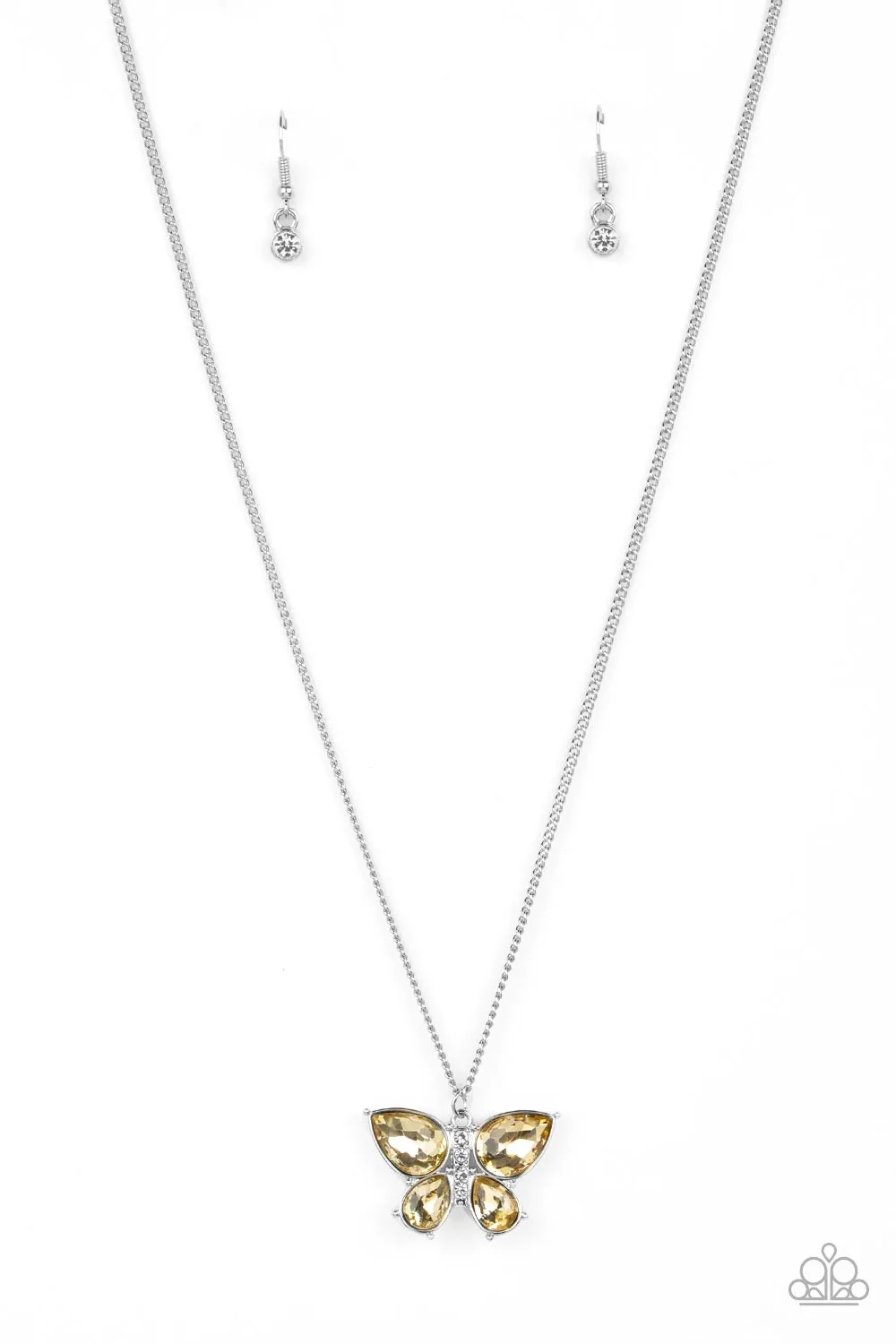 Necklaces Free-Flying Flutter - Yellow Set L2