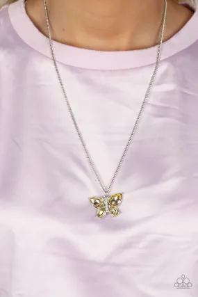 Necklaces Free-Flying Flutter - Yellow Set L2