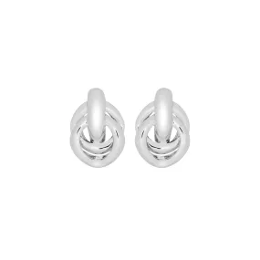 Network Earrings Silver