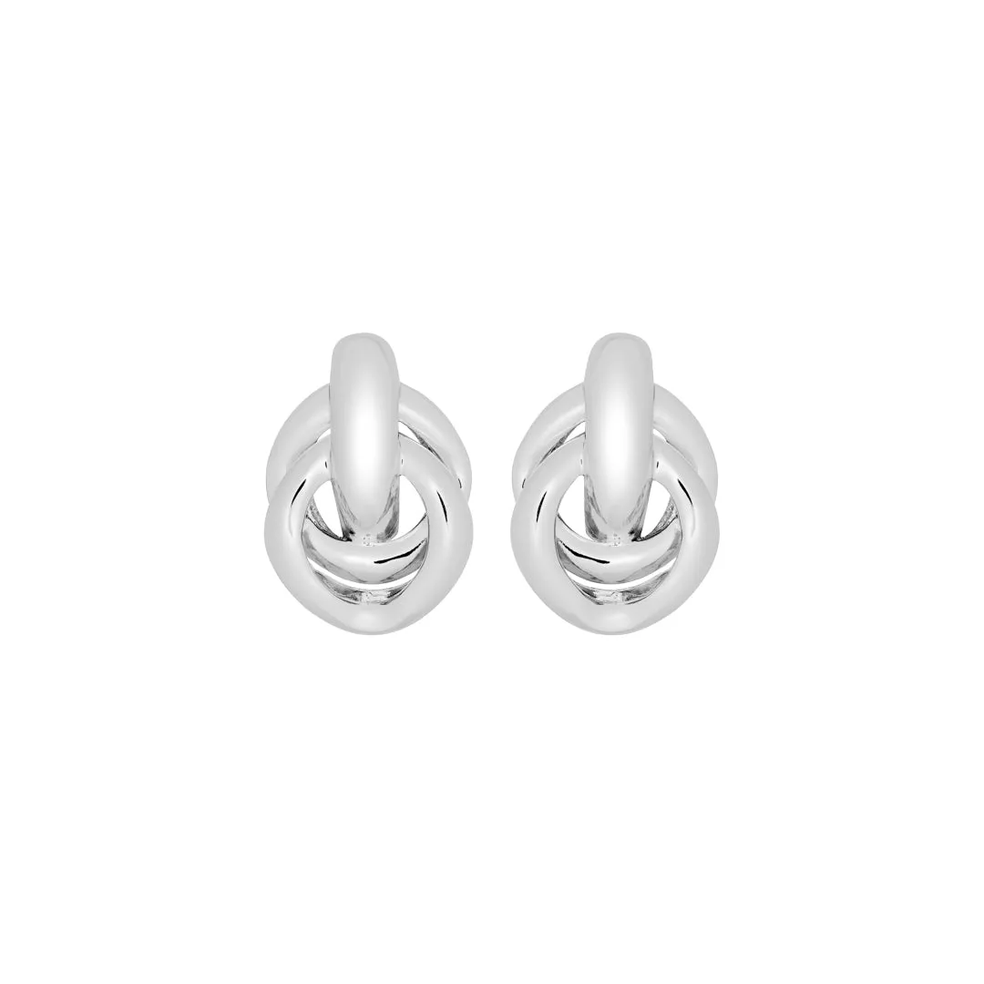 Network Earrings Silver