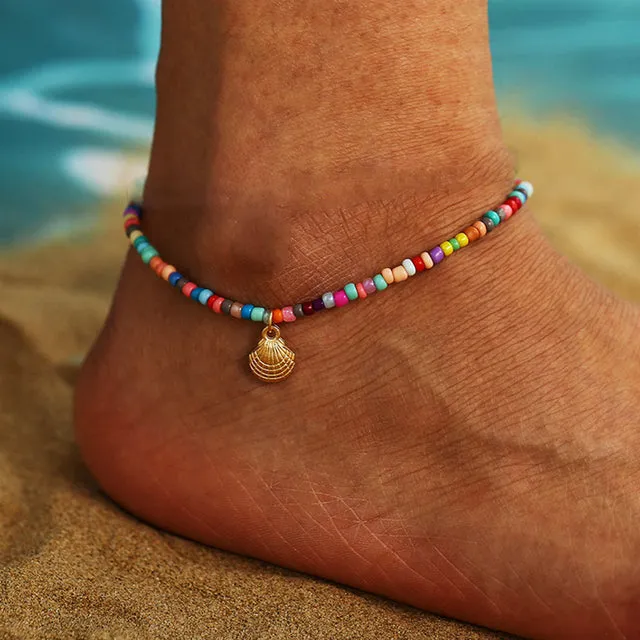 New Bohemia Summer Beach Turtle Shaped Anklets For Women