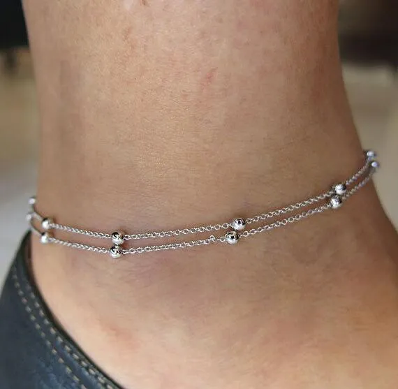 New Fashion Footwear Jewelry Gold or Silver Chain Ankle Bracelet