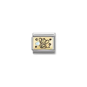 Nomination Composable Link Blue Baby Elephant 18K Gold & Enamel
