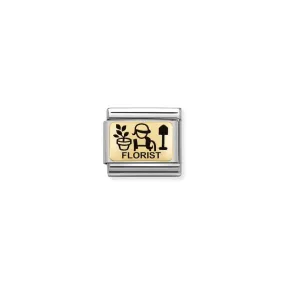 Nomination Composable Link Florist, 18K Gold