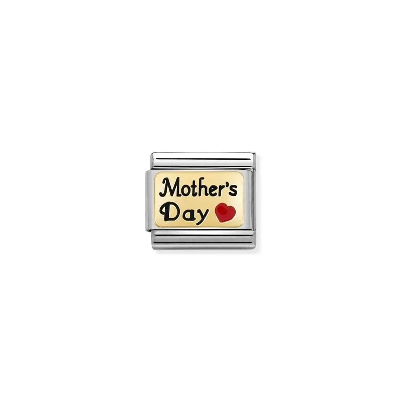 Nomination Composable Link Mothers Day, 18K Gold & Enamel