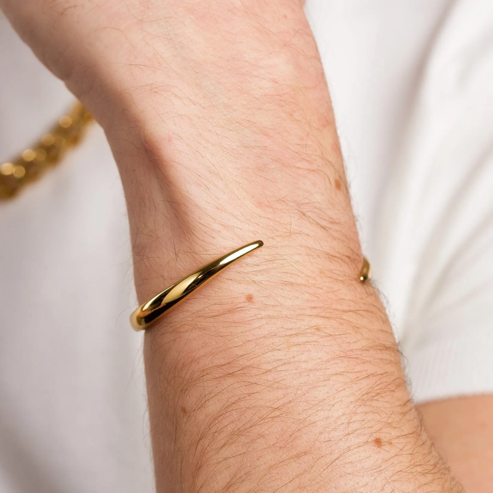 Open Claw Oval Bangle Cuff Bracelet