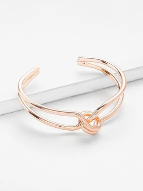 Open Knot Cuff Bangle