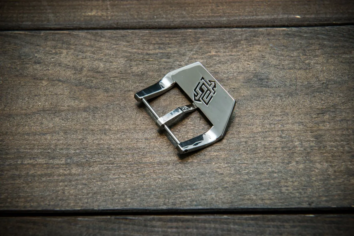 Panerai style buckle  stainless steel (silver polished/brushed) 22, 24, 26 mm