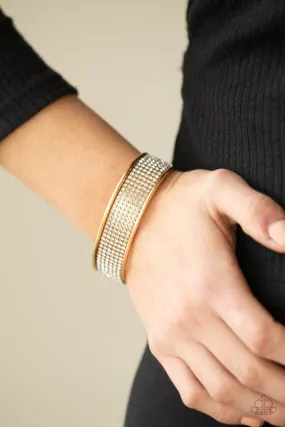 Paparazzi Bracelet ~ Cant Believe Your ICE - Gold
