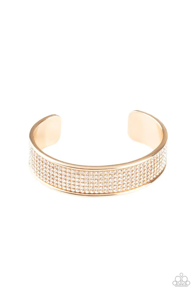 Paparazzi Bracelet ~ Cant Believe Your ICE - Gold