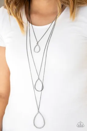 Paparazzi Necklace ~ Make The World Sparkle - Black