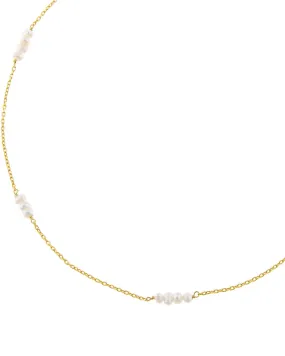 Pearl Cluster Chain Necklace Pearl White One Size | Pearl White