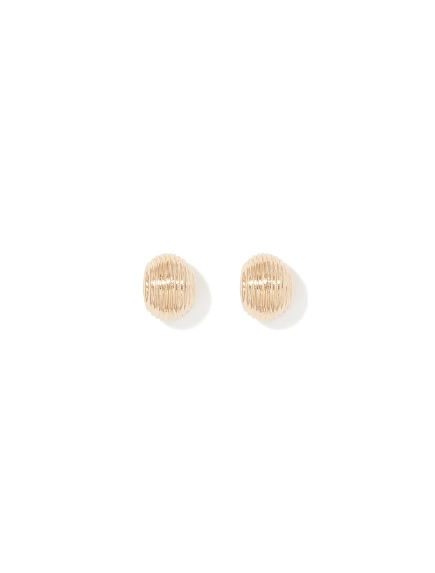 Percy Panel Small Stud Earrings