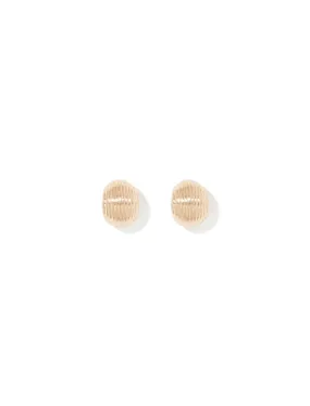 Percy Panel Small Stud Earrings