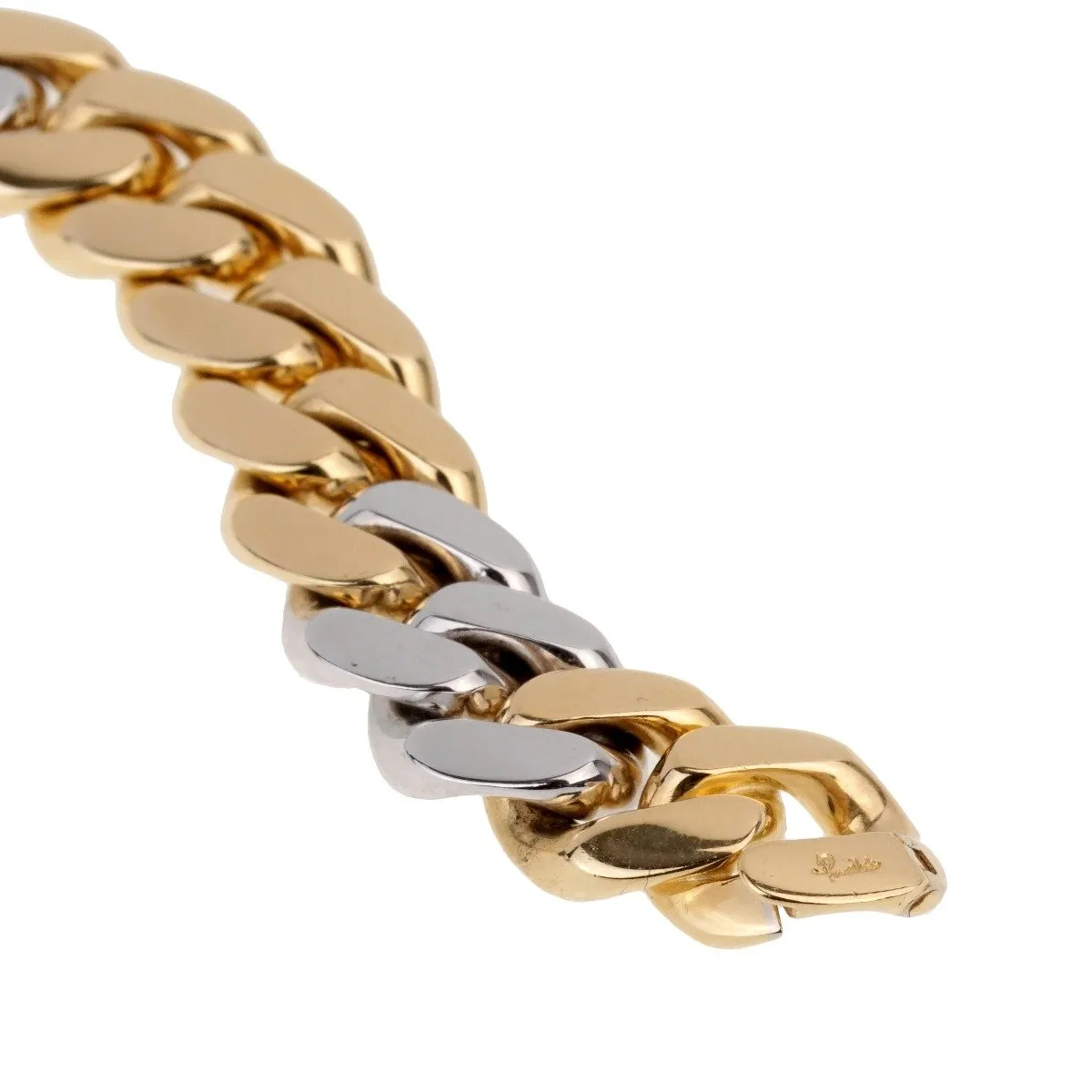 Pomellato Two Tone Cuban Link Bracelet